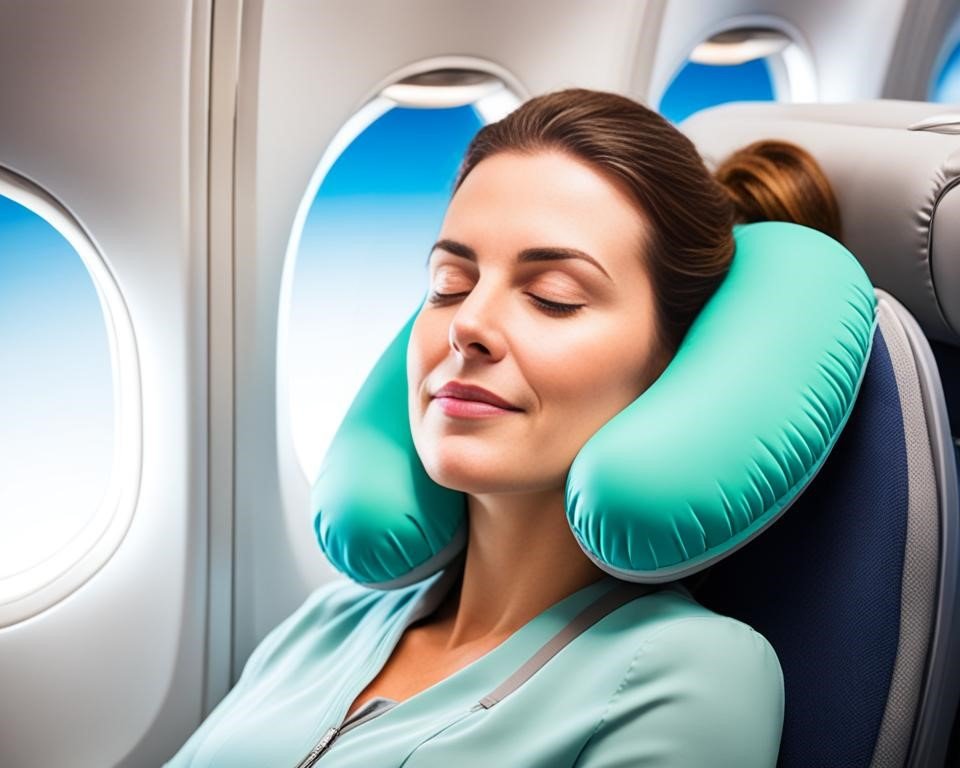 Neck Support Inflatable Travel Pillow