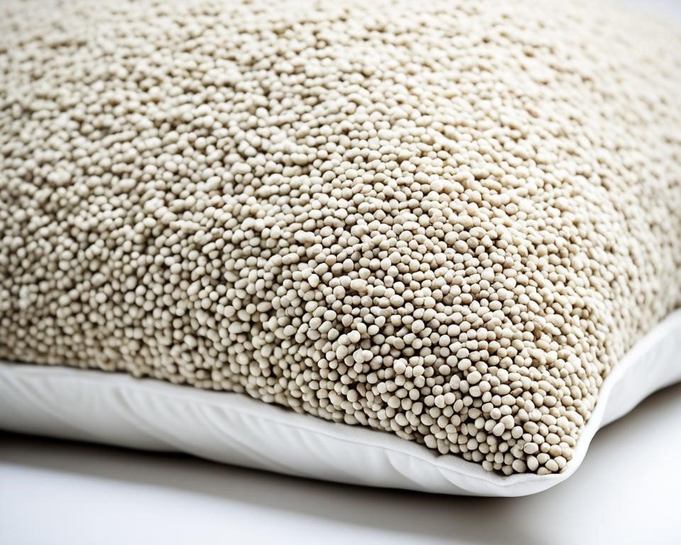 a buckwheat hull pillow as one option of Hypoallergenic Pillows