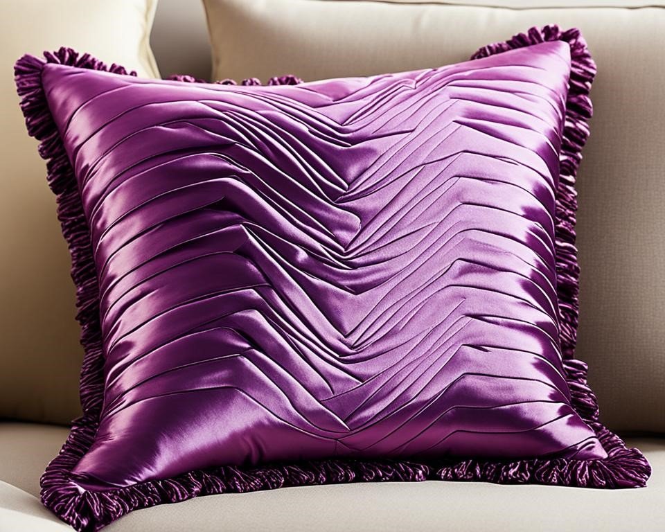 Silk pillows rich  in luxury and sophistication and colour