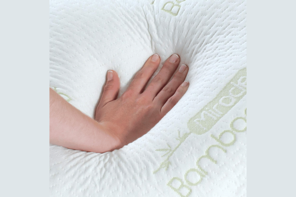 Miracle Bamboo Pillow's adjustable loft and contouring support