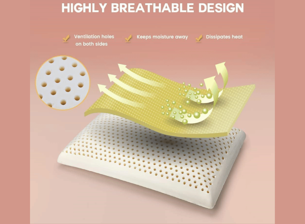 Natural Latex Pillows for back and side sleepers, an eco-friendly option