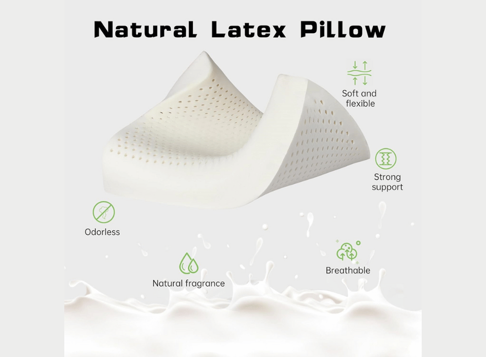 natural latex pillow material highly soft and flexible