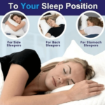 Organic Cotton Pillow for Back Side and Stomach Sleepers|Optimal Comfort