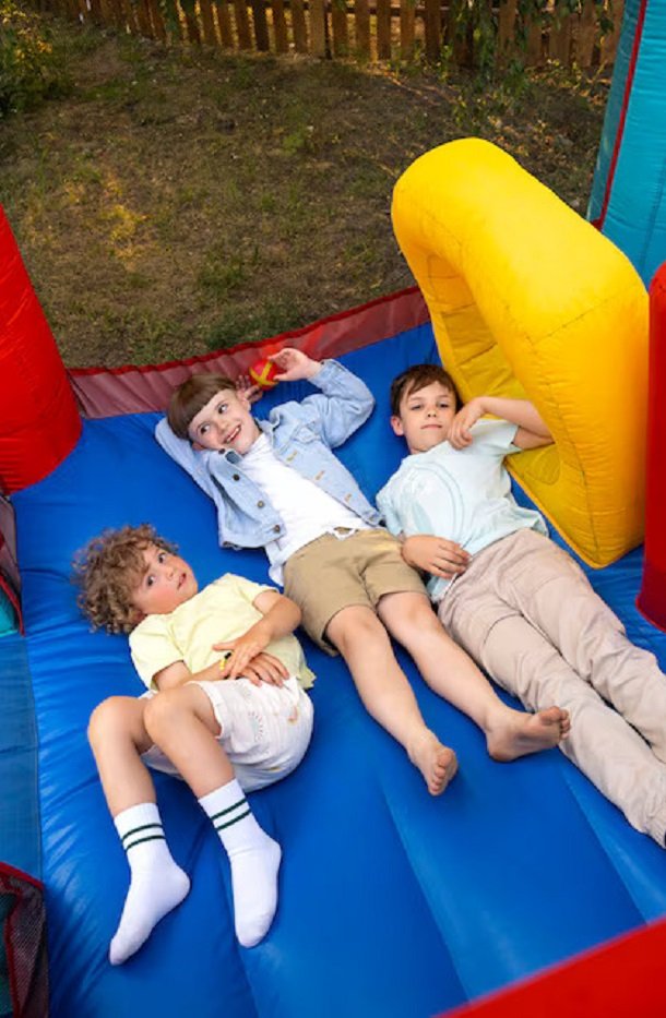 Giant Jumping Bounce Pad and Inflatable Pillows: Ultimate Fun and Comfort for All