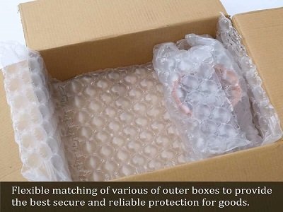 Space Efficiency by using air pillow packaging