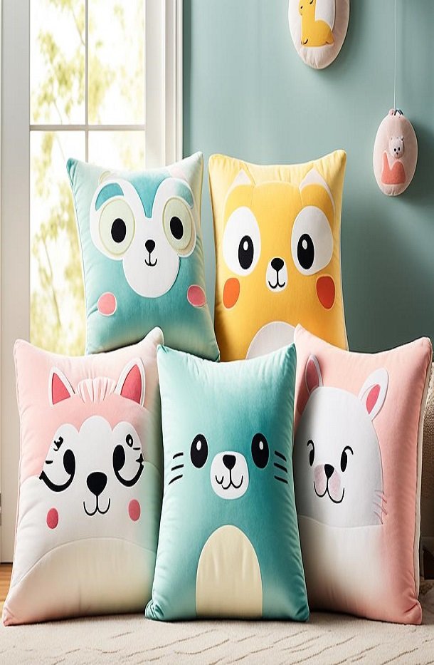 Find the Softest and Cuddliest Decorative Pillows for Kids’ Bedroom Decor