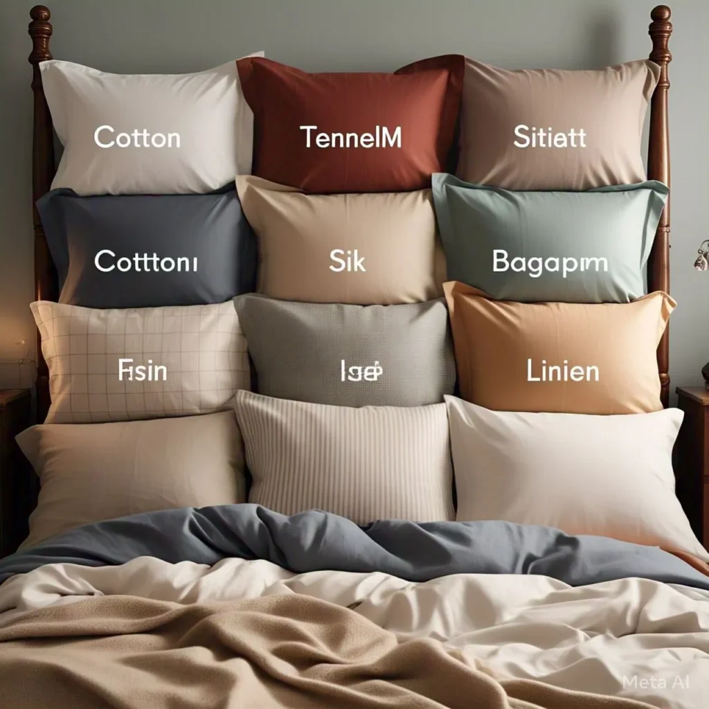 Types of Pillow Cases by Material