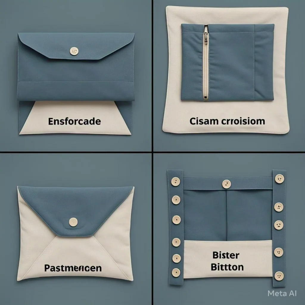 Fastening Types of Pillow Cases